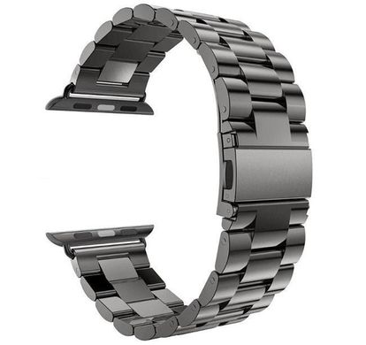 Ремінець Stainless Stee для Apple Watch 38 / 40mm металевий чорний ARM Series 6 5 4 3 2 1 Black фото