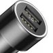 Автомобільний зарядний пристрій Baseus 2 порту USB швидка зарядка 3.4A АЗП Type-C кабель (TZXLD-B01) чорне Black