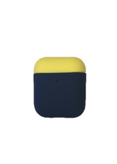Чехол ARM силиконовый для AirPods 2 Delft Blue + Yellow фото