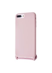 Чехол силиконовый ARM на шнурке для iPhone 7+/8+ розовый Pink Sand фото