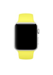 Ремінець Sport Band для Apple Watch 38 / 40mm силіконовий жовтий спортивний size (s) ARM Series 6 5 4 3 2 1 Flash фото