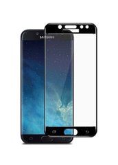 Захисне скло для Samsung J5 (2017) CAA 2D з проклеюванням по рамці чорна рамка Black фото