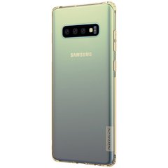 Чехол силиконовый Nillkin Nature TPU Case Samsung S10 Plus прозрачный Clear Gray фото