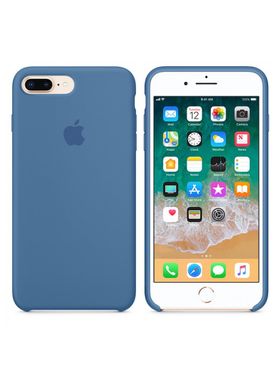 Чохол силіконовий soft-touch Apple Silicone case для iPhone 7 Plus / 8 Plus синій Denim Blue фото