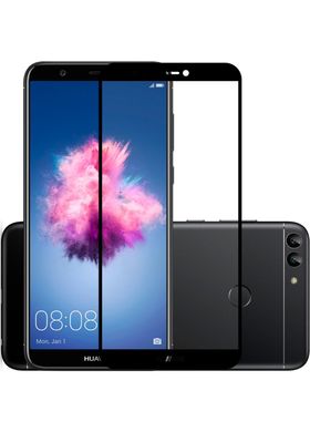 Защитное стекло с рамкой для Huawei P Smart (black) фото