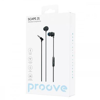 Проводные наушники Proove Scape J1 (3.5mm) Black фото