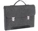 Фетровий чохол-сумка Gmakin для MacBook Air / Pro 13.3 чорний з ручками (GS14) Black
