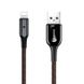 Кабель Lightning to USB Baseus (CALXD-B01) 1 метр чорний Black