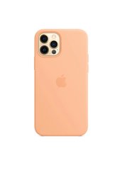 Чехол силиконовый soft-touch Apple Silicone case для iPhone 12/12 Pro оранжевый Cantaloupe фото