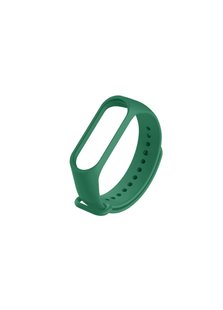 Ремешок для Xiaomi Mi Band 3/4 силиконовый зеленый Dark Green фото