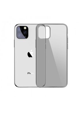 Чехол силиконовый плотный для iPhone 11 clear gray фото