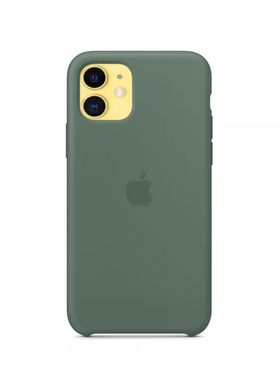 Чехол Apple Silicone Case for iPhone 11 pine green фото