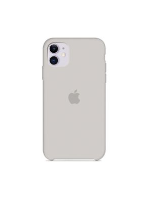 Чохол силіконовий soft-touch ARM Silicone Case для iPhone 11 сірий Stone фото