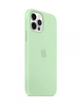 Чехол силиконовый soft-touch Apple Silicone case with Mag Safe для iPhone 12 Pro Max зеленый Pistachio фото