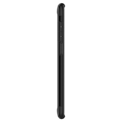 Чехол противоударный Spigen Original Slim Armor с подставкой для Samsung Galaxy S10 черный ТПУ+пластик Black фото