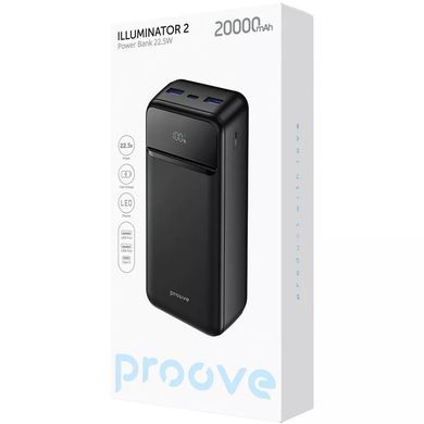 Портативний Батарея Proove Illuminator 2 22.5W 20000mAh Black фото
