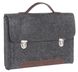 Фетровый чехол-сумка Gmakin для MacBook Air/Pro 13.3 черный с ручками (GS15) Black