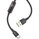 Кабель USB to USB Type-C Hoco S13 1 метр чорний Black