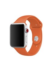 Ремешок Sport Band для Apple Watch 38/40mm силиконовый оранжевый спортивный size(s) ARM Series 6 5 4 3 2 1 Orange фото