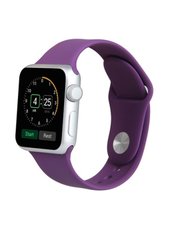 Ремінець Sport Band для Apple Watch 42 / 44mm силіконовий фіолетовий спортивний size (s) ARM Series 6 5 4 3 2 1 Purple фото