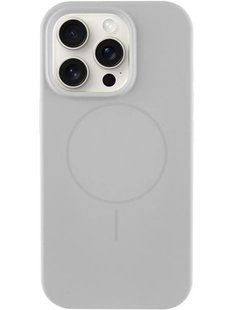 Чехол Silicone Case Full Protective (AA) NO LOGO with MagSafe для Apple iPhone 15 Pro Max White фото