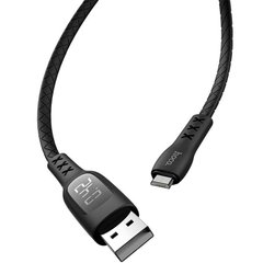 Кабель Micro-USB to USB Hoco S6 1 метр чорний Black фото