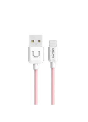 USB Кабель Lightning Usams U-Turn Pink (US-SJ097) 1m фото