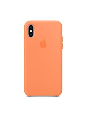 Чохол силіконовий soft-touch Apple Silicone case для iPhone X / Xs помаранчевий Papaya фото