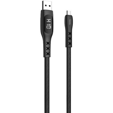 Кабель Micro-USB to USB Hoco S6 1 метр чорний Black фото