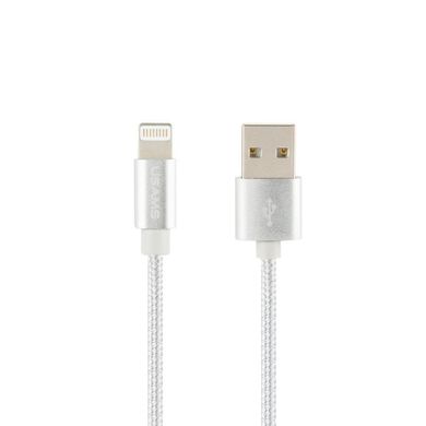 Кабель Lightning to USB Usams US-SJ027 1 метр серый Silver фото