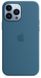 Чехол Silicone Case with Magsafe для Apple iPhone 13 Pro Max Blue Jay AAA