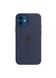 Чохол силіконовий soft-touch Apple Silicone case with Mag Safe для iPhone 12/12 Pro синій Deep Navy