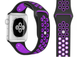 Ремінець ARM силіконовий Nike для Apple Watch 38/40 mm black/violet
