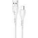 USB Cable Hoco X37 Cool Power MicroUSB White 1m