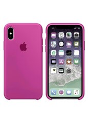 Чохол силіконовий soft-touch RCI Silicone case для iPhone Xs Max рожевий Dragon Fruit фото