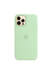 Чехол силиконовый soft-touch Apple Silicone case для iPhone 12 Pro Max зеленый Pistachio фото