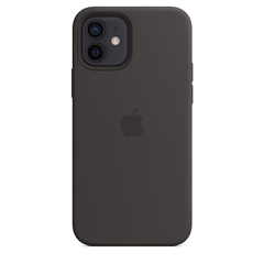 Чохол силіконовий soft-touch Apple Silicone Case 1:1 for iPhone 12 mini with MagSafe чорний Black фото