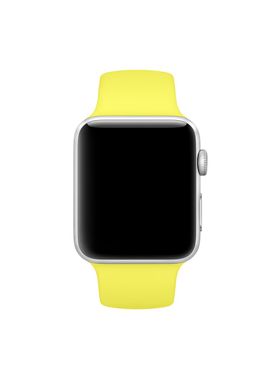 Ремешок Sport Band для Apple Watch 42/44mm силиконовый желтый спортивный size(s) ARM Series 5 4 3 2 1 Flash фото