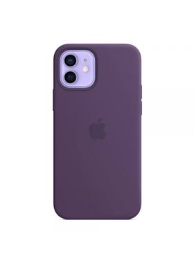 Чохол силіконовий soft-touch Apple Silicone case with Mag Safe для iPhone 12/12 Pro фіолетовий Amethyst фото