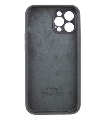 Чохол Silicone Case Full Camera Protective (AA) для Apple iPhone 13 Pro (Сірий / Dark Gray) фото