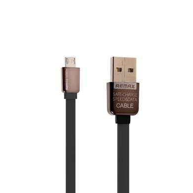 Кабель Micro-USB to USB Remax RC-015m 1 метр чорний Black фото