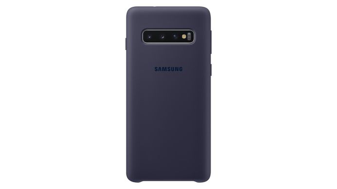 Чехол силиконовый soft-touch Silicone Cover для Samsung S10 Plus синий Navy фото