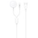 USB Cable Hoco U69 Portable 2-in-1 Lightning + IWatch Wireless Charger White 1m