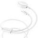 USB Cable Hoco U69 Portable 2-in-1 Lightning + IWatch Wireless Charger White 1m