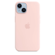 Чехол Apple Silicone case with MagSafe для iPhone 14 Chalk Pink AAA
