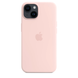 Чохол Apple Silicone case with MagSafe для iPhone 14 Chalk Pink AAA