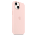 Чохол Apple Silicone case with MagSafe для iPhone 14 Chalk Pink AAA