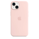 Чехол Apple Silicone case with MagSafe для Apple iPhone 14 Chalk Pink AAA