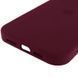 Чехол Silicone Case Full Protective AA для Apple iPhone 14 Maroon